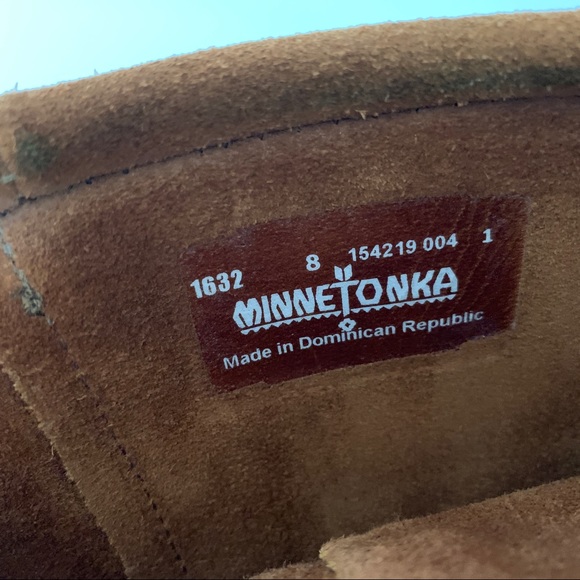 Minnetonka Suede Fringe Boots - 3 Layer size 8 - Picture 7 of 7